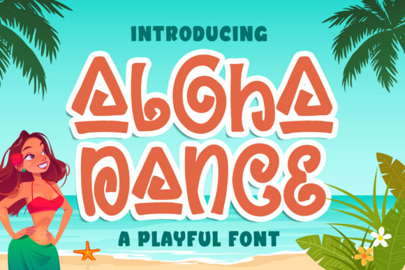 Aloha Dance Font: A Whimsical Tool for Editorial Design