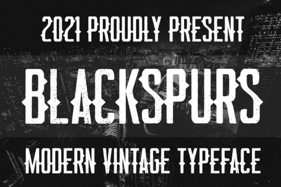 Blackspurs: A Bold Display Font for Modern Branding