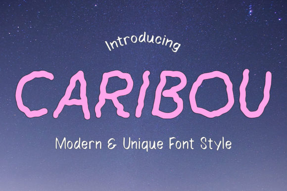 Caribou: A Playful Display Font for Crafters and Creators