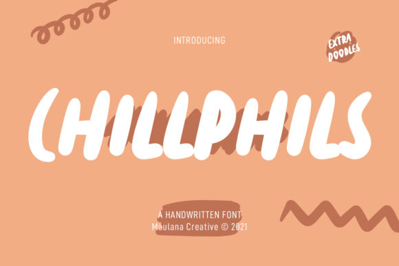 Chillphils: The Cute, Paint-Brushed Font for Craft Products