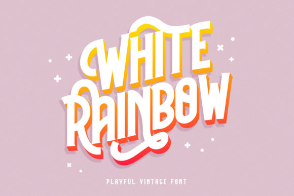 Designing Creative Labels and Products with the White Rainbow Font