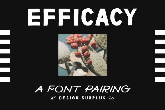 Efficacy Font: A Maker's Review of This Bold Vintage Display Typeface
