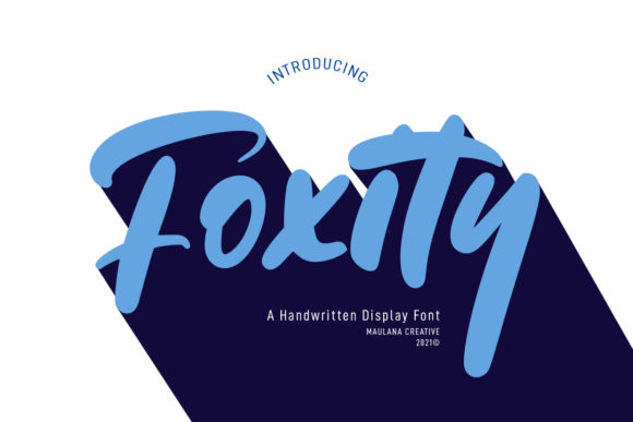 Foxity: A Playful Display Font for Marketing Campaigns