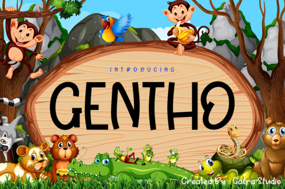 Gentho: A Modern Display Font for Creative Product Design