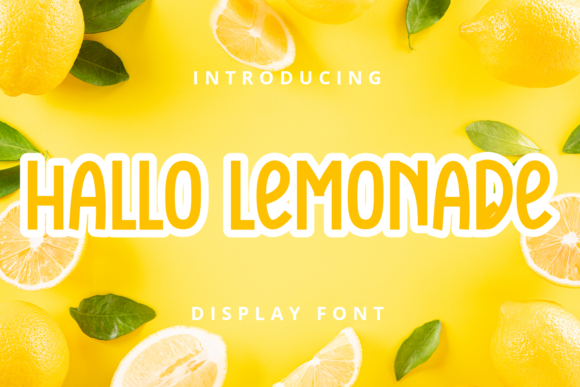 Hallo Lemonade: An Editorial Powerhouse Font