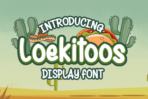 Loekitoos: A Font for Playful Editorial Headlines