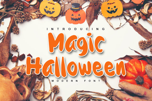 Magic Halloween: A Modern Display Font for Editorial Projects