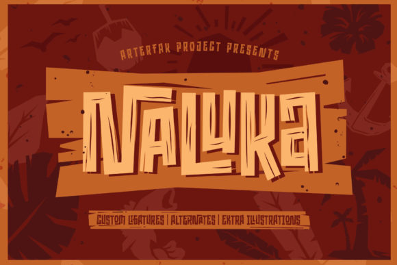 Naluka: A Bold & Playful Duo Font for Creative Projects
