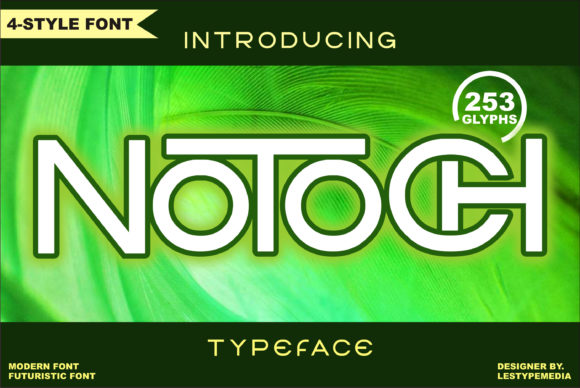 Notoch Font: A Futuristic Display Typeface for Modern Web Design