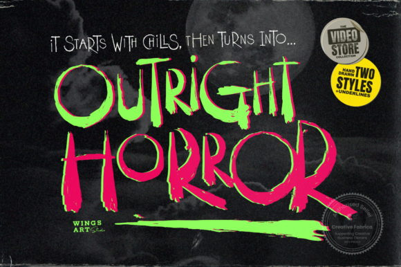 Outright Horror: A Creepy Font for Editorial Impact