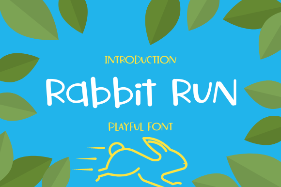 Rabbit Run: A Friendly Display Font for Editorial Design