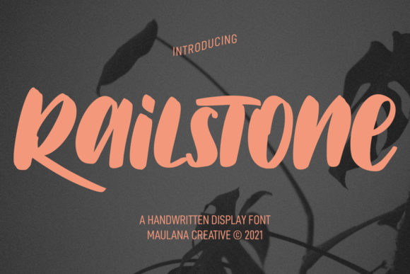 Railstone Display Font: The Joyful Typeface for Makers