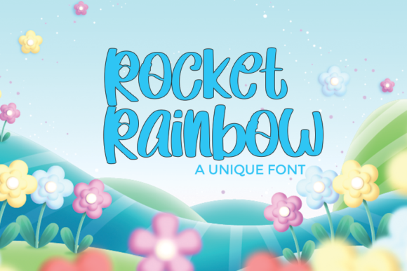 Rocket Rainbow: A Display Font for Creative Campaigns