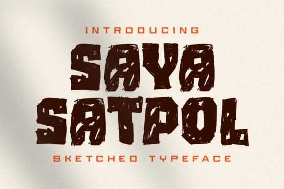 Saya Satpol: The Bold Display Font for Authentic Business Branding