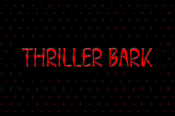 Thriller Bark: The Spooky Display Font for Crafters and Creators