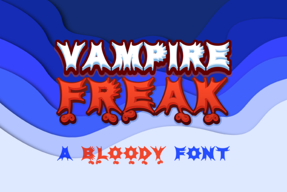 Vampire Freak: A Display Font for Creative Craft Projects