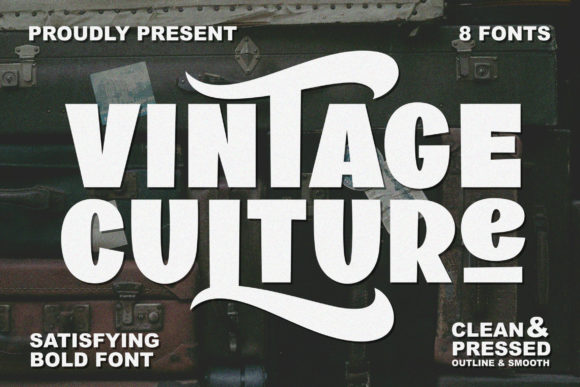Vintage Culture: A Bold Display Font for Your Brand Story